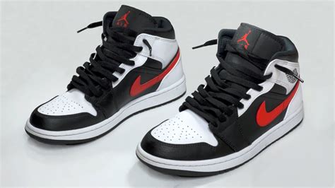 HOW TO LACE NIKE AIR JORDAN MID 1 LOOSE .